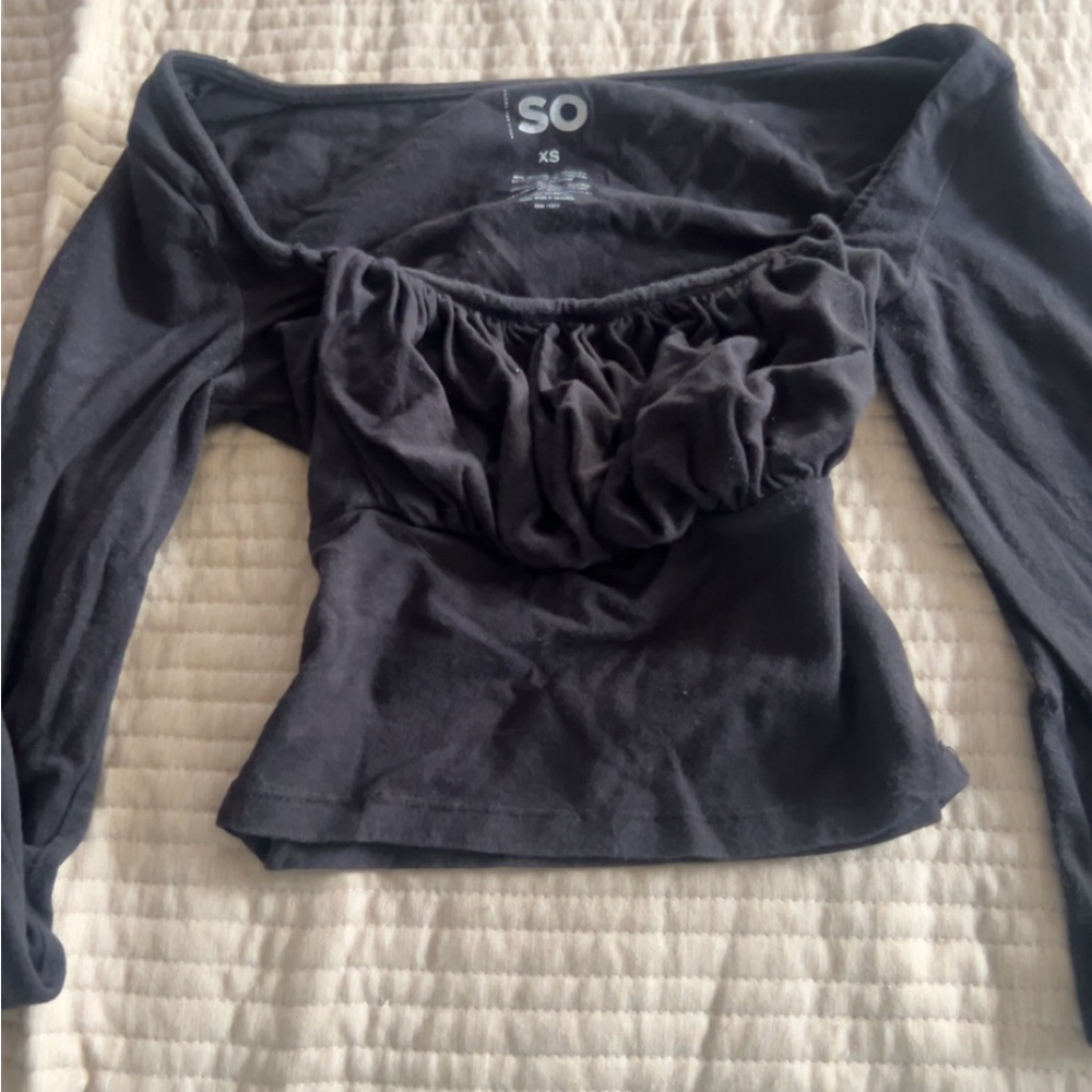 SO Women's Black Off-Shoulder Top